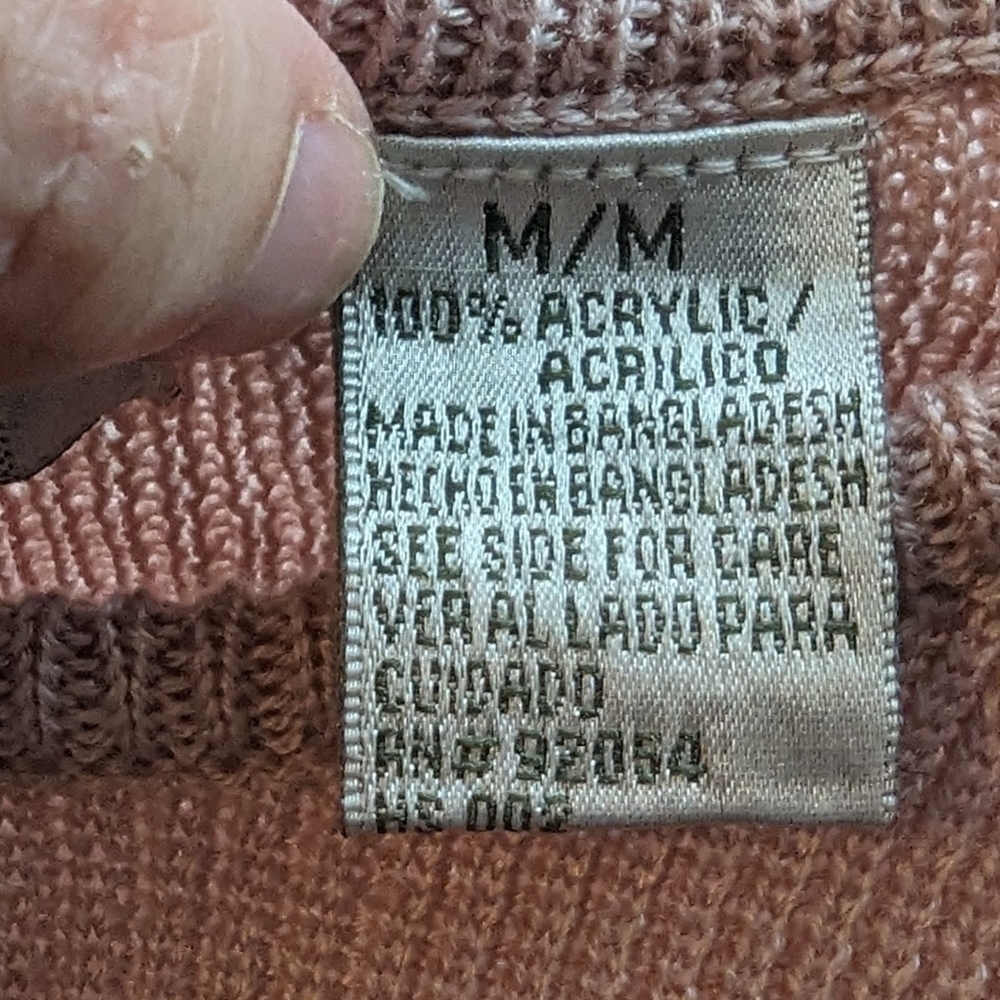 Carolyn Taylor Vintage Ribbed Sweater Sz M - Picture 7 of 8